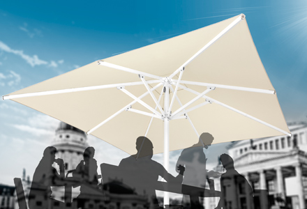 parasol aluminio elite para bar hosteleria
